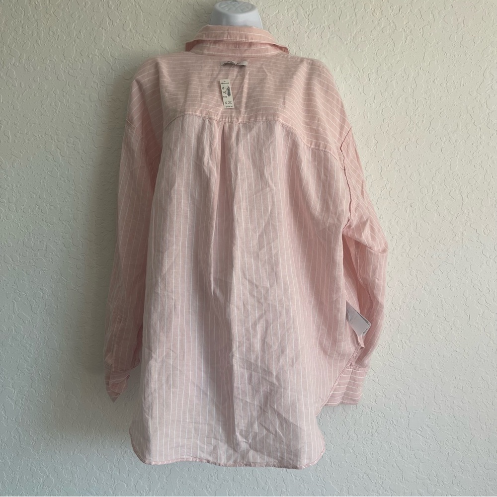 Madewell Light Pink Striped Shirt